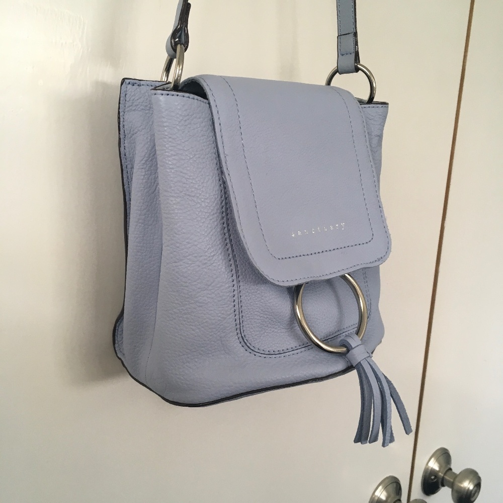 Sanctuary leather crossbody bag, light blue